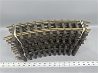 (11pc) LGB R-600 curved G scale track