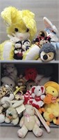 Large Stuffies Lot All Sizes/Most Have Tags