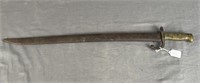 WWI French 1842 Model Bayonet w Scabbard