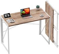 Coavas 39.4in Folding Desk  Home Office  Oak/Black