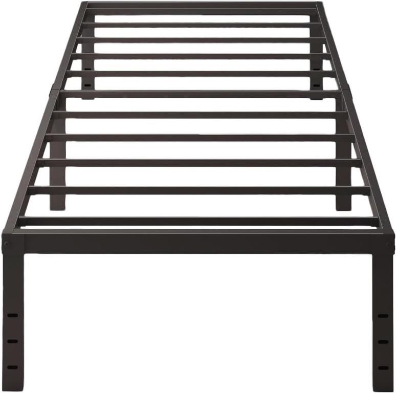 $50  18in High Twin Bed Frame, Steel Slat, No Box.