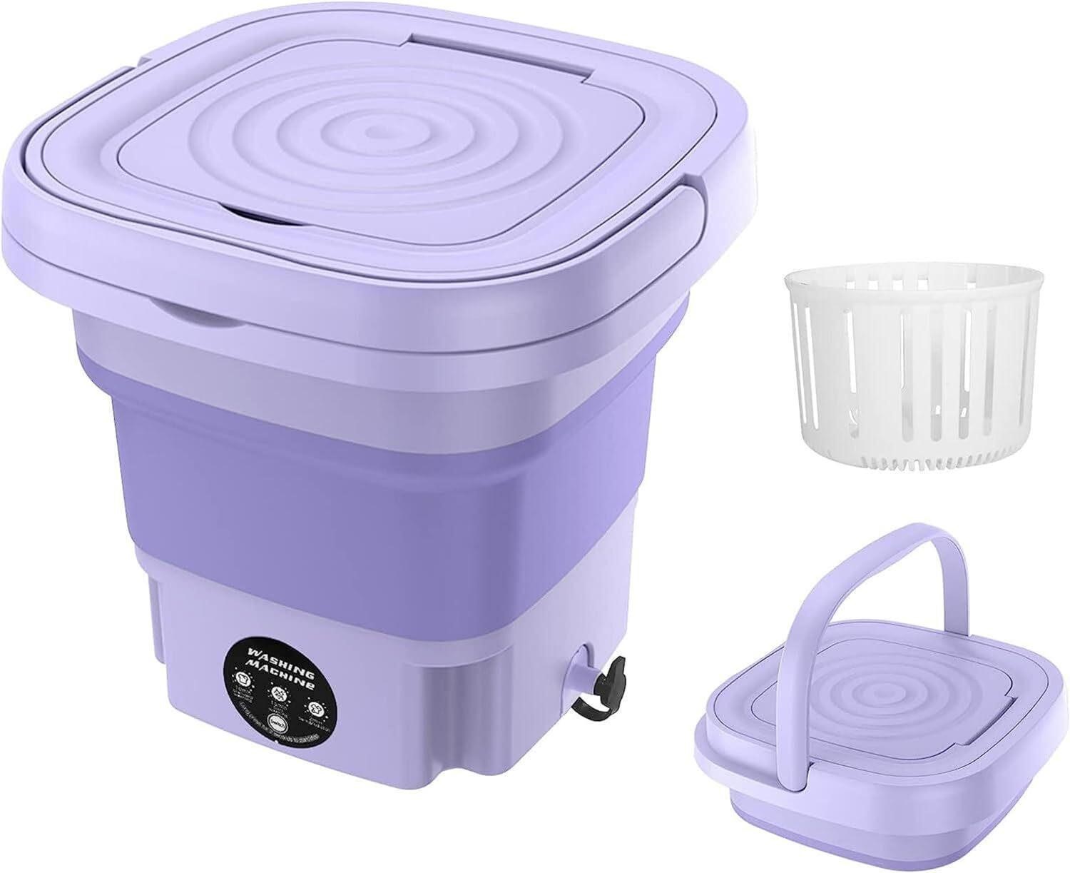 8L Portable Washing Machine  Travel (Purple)