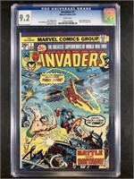 Marvel Comics: "Invaders" #1 graded 9.2 in a slab,