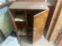 Vintage Timber Gentlemens Cupboard