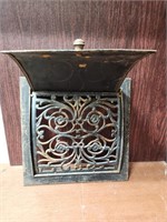 Antique 1896 Cast Iron Wall Register / Grate #1