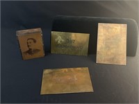 3 Military Hughes & Kimber Copper & Name Plates