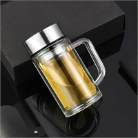 Office Glass Infuser Bottle Tea Tumbler Cup
