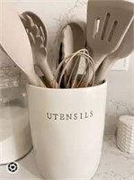 "Utensils " container off white See inhouse
