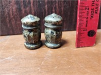Pair of Vintage Sterling Salt & Pepper Shakers