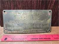 Antique Brass Identification Name Plate