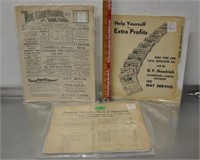 Vintage ephemera papers