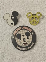 Three Mickey Mouse Pins