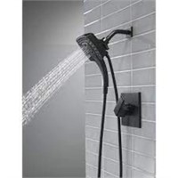 shower Handheld with hose black sqaure see