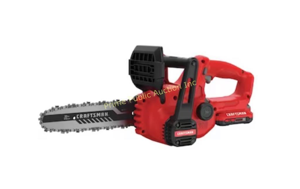 CRAFTSMAN $153 Retail 10" Chainsaw 20 Volt 2Ah