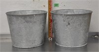 2 - galvanized sap buckets