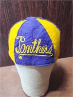 Vintage School Beanie "Panthers" Purple & Gold