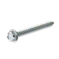 Everbilt #8 X 1-1/2 in. Slotted Hex Head Zinc Plat