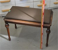 Vintage Gibbard walnut bench stool