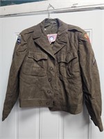 U.S. Military Wool Jacket With Patches - Korea
