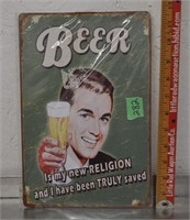 Metal Beer sign