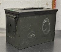 Vintage metal ammo box