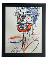 Jean-Michel Basquiat-  Head of Madman Giclee Art