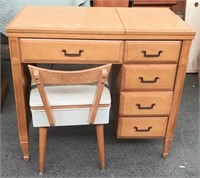 Kenmore Sewing Machine in Cabinet w/Chair