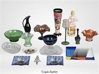 Art Pottery & Glass Assortment
