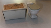 Early American Doll House Porcelain Toilet Bowl
