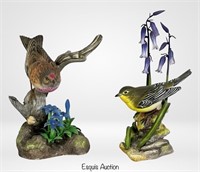 Boehm Linnet & Pine Warbler Bird Sculptures