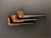 3 Vintage Pipes GOLDEN LEAF 307 MEDICO +