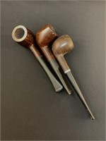 3 Vintage Pipes 2 Lucky Briar + Another