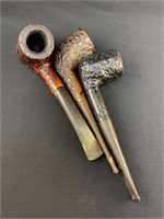 3 Vintage Pipes Brigham Briar & Kent