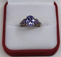 Sterling Purple Amethyst Heart Accent Ring
Size