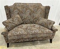 (AJ) Paisley Print Settee With Matching Throw