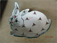 Vntage Bunny Tray  Handpainted by Lori Ellyn