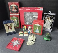 (N) Christmas Lot Includes Tree Topper Ornaments,