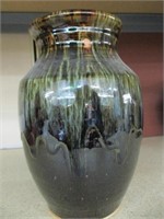 vintage Dripped Glazed Pottery Vase