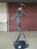 Vitag Metal Sculpture of figure playing Violin