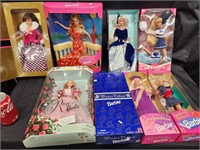 7 Barbie Dolls in original boxes.  Look at the