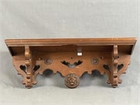 C1880 Walnut Clock Shelf