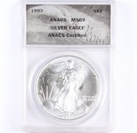 1993 Silver Eagle ANACS MS69