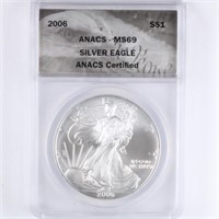 2006 Silver Eagle ANACS MS69
