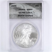 2009 Silver Eagle ANACS MS69