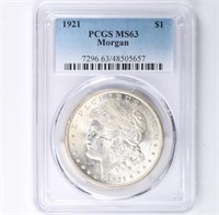 1921 Morgan Dollar PCGS MS63