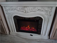 Elegant.
 Large electric fireplace with remote
