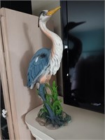 Great blue Heron figurine, 22 inches tall great