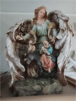 Guardian angel figurine mary , Joseph and Jesus