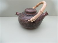 Vintage Stoneware Dark glaze Teapot