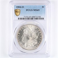 1884-O Morgan Dollar PCGS MS65